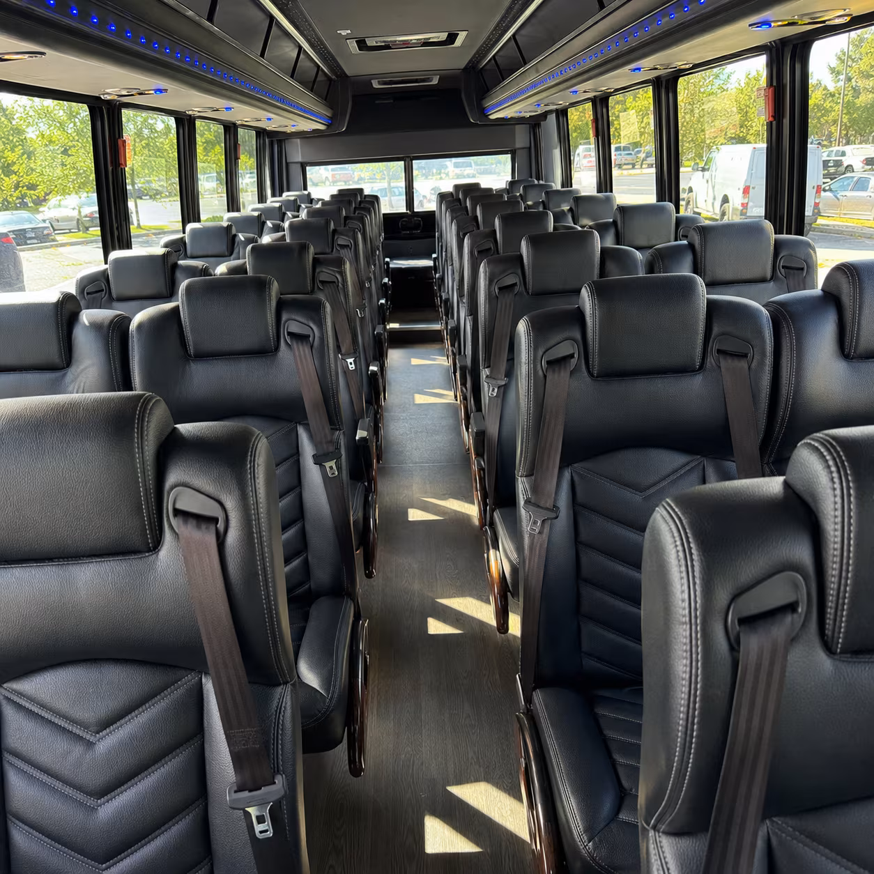 alhambra 35 passenger minibus inside