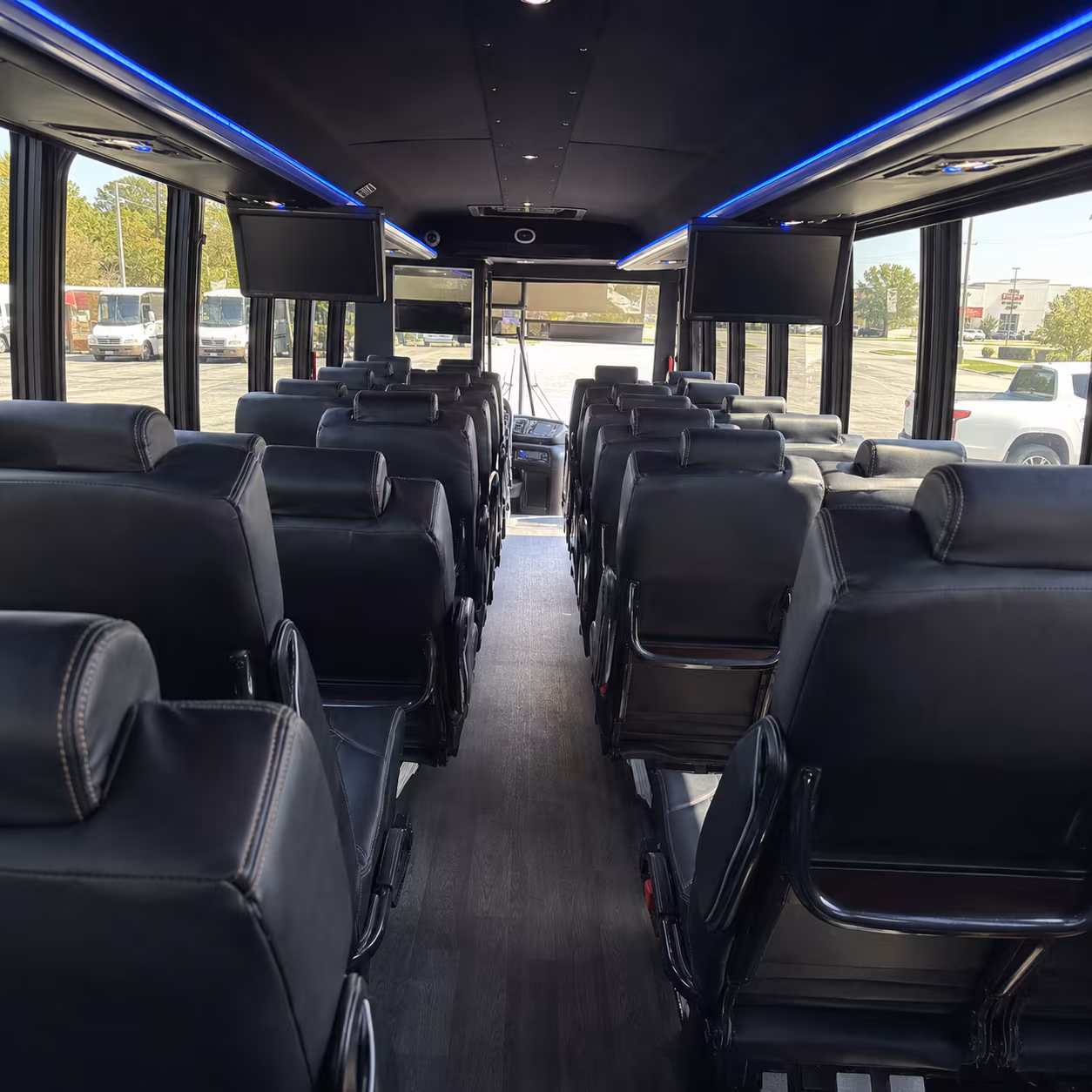 alhambra wedding transportation onboard seating